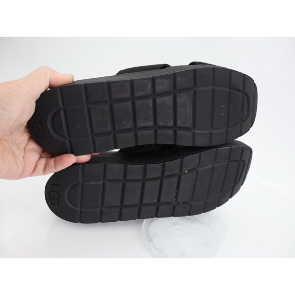 UGG Womens Emily Sandal Size 11 Mesh Cross Platform Strappy Slide Flat Logo - Picture 12 of 13